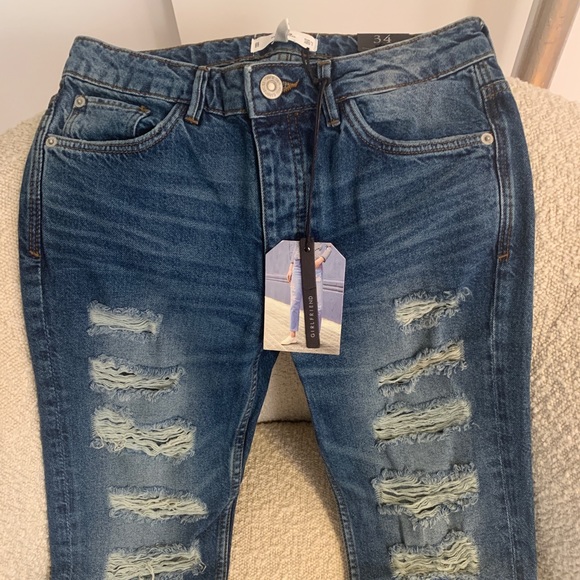 Mango Destructed Girlfriend Jeans - Picture 2 of 3